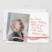 Chère Carte de Noël Photo Jésus (Devant)