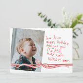 Chère Carte de Noël Photo Jésus (Debout devant)