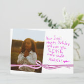 Chère Carte de Noël Photo Jésus (Debout devant)