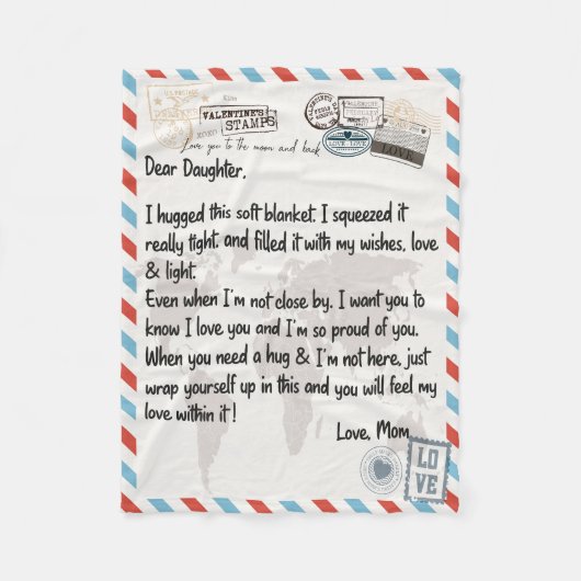 Chère couverture fille, cadeau pour fille (Devant)