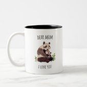 Chère maman "Je t'aime" pour la Mug de la fête des (Gauche)