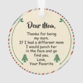 Chère maman, Merci d'être ma mère (dos)