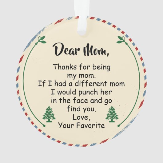 Chère maman, Merci d'être ma mère (dos)