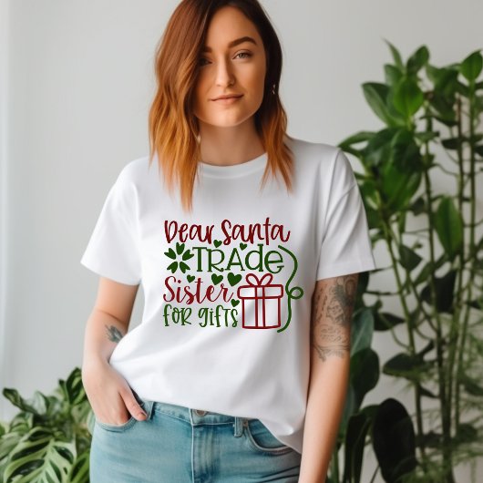 Chère Soeur de Commerce Père Noël pour T-shirt Cad