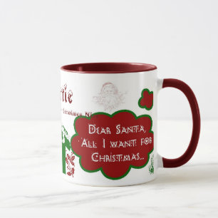 Chère tasse de sonnerie de Père Noël -