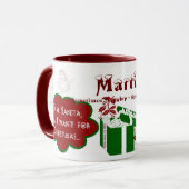 Chère tasse de sonnerie de Père Noël - (Devant gauche)