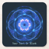 Cherenkov Radiation Vierkante Kartonnen Onderzetter (Voorkant)