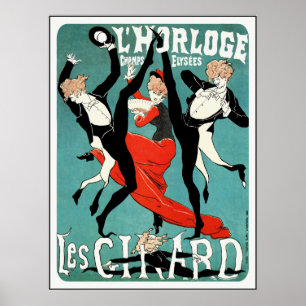 Cheret Art Nouveau Poster: Les Girard: Dance Poster