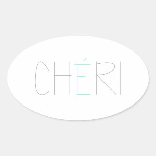 CHERI OVALE STICKER