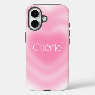 Cherie Pink Heart Coque iphone | Esthétique rose