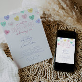 Chérie Saint Valentin 1er anniversaire Invitation