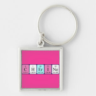 Cherine periodieke lijstnaam keying sleutelhanger