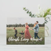 chérir chaque instant carte de vœux de noël (Debout devant)