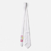 "CHERISCH THE BOO BEES" grappig roze lint Stropdas (Achterkant)