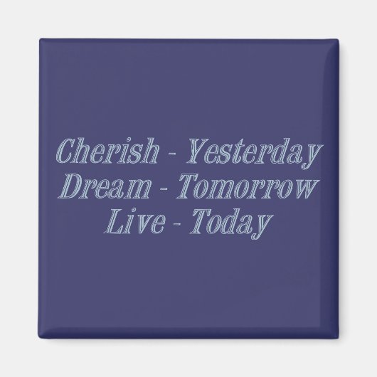 Cherish blue magneet (Voorkant)