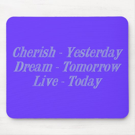 Cherish blue muismat (Voorkant)