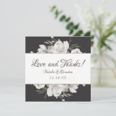 Cherish Bruiloft Liefde en Bedankt Vierkant (Staand voorkant)