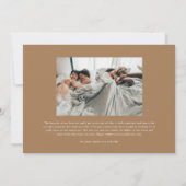 Cherish each Moment Script Photo Merry Kerstmis Kaart (Achterkant)