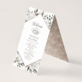 Cherish Floral Wedding Ceremony Programma (Voorkant)