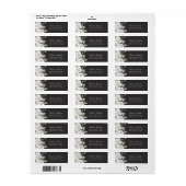  Cherish Floral Wedding Retouradres Etiket (Full Sheet)