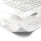 Cherish Floral Wedding Table Seating Chart Poster (Hoek)