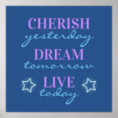 Cherish Gisteren Dream Live Vandaag Poster (Voorkant)