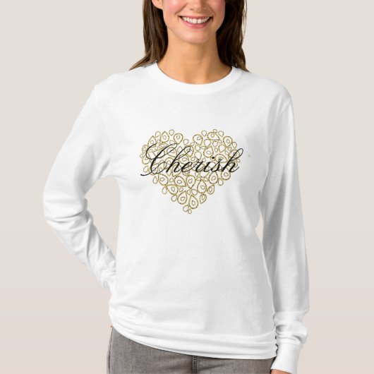 CHERISH Long Meve Dames T-Shirt (Voorkant)