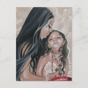 Cherish Mermaid and Child Briefkaart