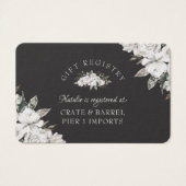  Cherish Shower Gift Registry Insert Kaart (Voorkant)