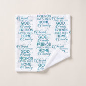 Cherish What matter Blauwgroen Bad Handdoek (Wasdoekje)