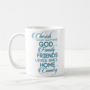 Cherish What matter Blauwgroen Koffiemok