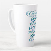 Cherish What matter Blauwgroen Latte Mok (Linkerhoek)