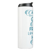 Cherish What matter Blauwgroen Thermosbeker (Gedraaid links)