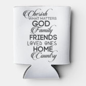 Cherish What Matters Blikjeskoeler (Voorkant)