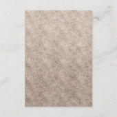  Cherish White Bloemen Bruiloft Informatie Informatiekaartje (Achterkant)