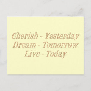 Cherish yellow briefkaart