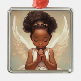 Cherished Black Angel Spirit Metalen Ornament