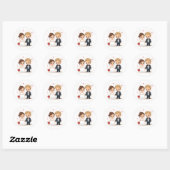 Cherished & Love Wedding Sticker (Vel)