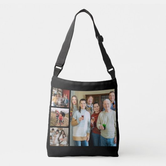 Cherished Memories:  4 fotocollage Crossbody Tas (Voorkant)