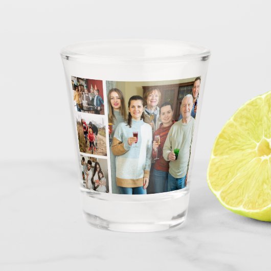 Cherished Memories:  4 fotocollage Shot Glas (Voorkant)