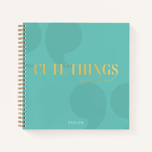 Cherished Memories: leuke dingen die mijn Kind zei Notitieboek (Voorkant)