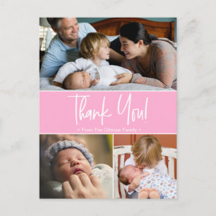 Cherished Moments:  Baby Bedankt Pho Aankondigingskaart