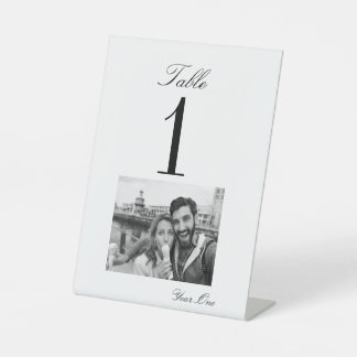 Cherished Moments Trouwtafel nummer Kaart (5x7) Reclamebord Met Voetstuk