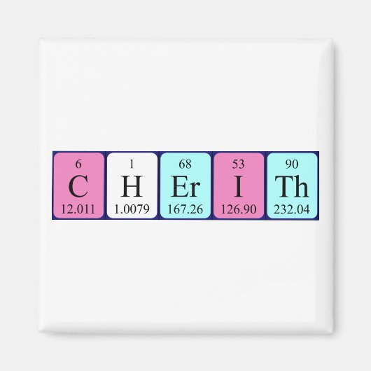 Cherith périodique nom aimant (Devant)