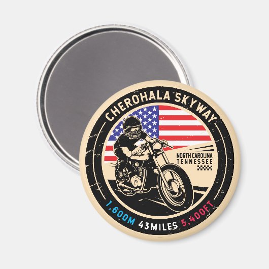 Cherohala Skyway National Schilderachtig Byways Mo Magneet (Voorkant / Achterkant)