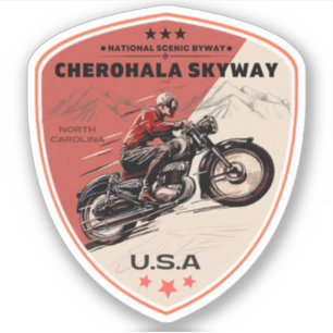 Cherohala Skyway Tennessee naar North Carolina Sticker