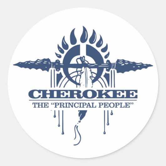 Cherokee 2 ronde sticker (Voorkant)