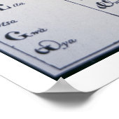 Cherokee Alphabet, ontwikkeld in 1821 (druk) Poster (Hoek)