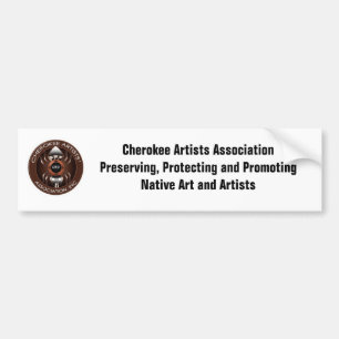 Cherokee Artists Association Bumpersticker