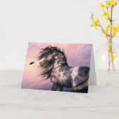 Cherokee Blauwe Notecard Kaart (Gele Bloem)